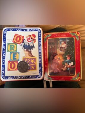 Retro Oreo collector cookie tins